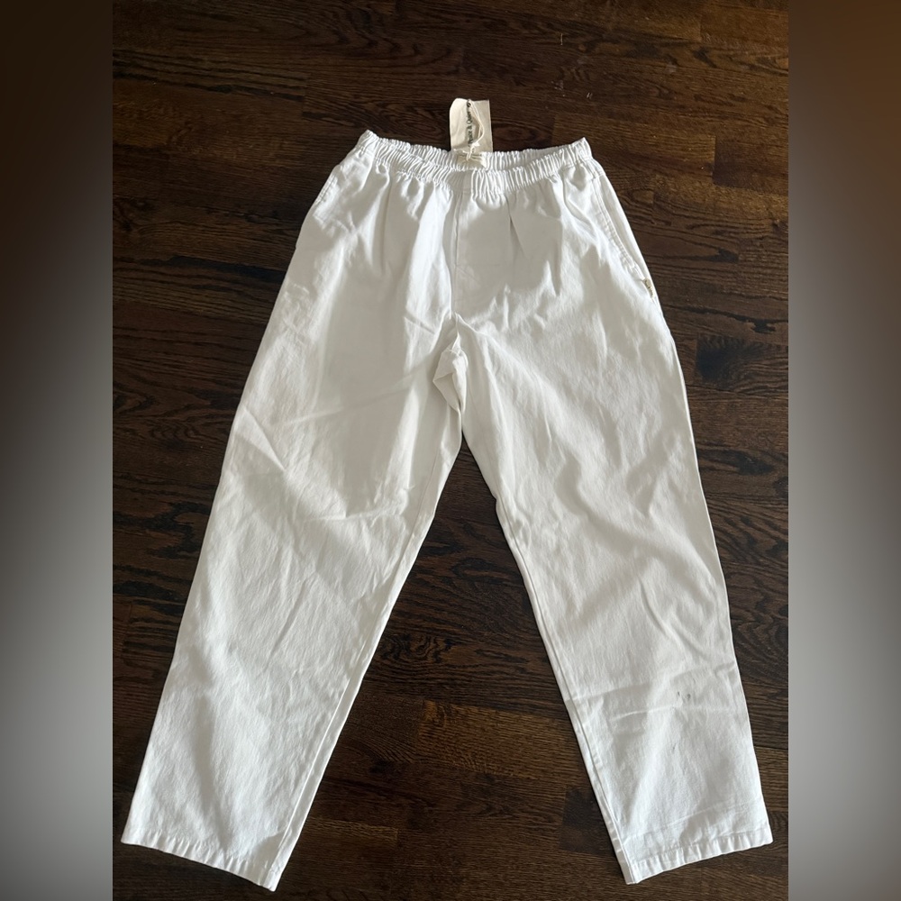 NWT Museum of Peace & Quiet unisex Leisure Cotton Twill Pants L